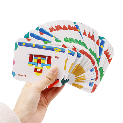 Juego de aprendizaje educativo para niños Tarjetas Flash impresas a medida con gráficos coloridos