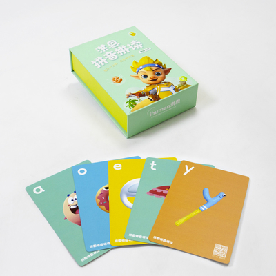 Aprender árabe y chino Tarjetas Flash Impresas a medida para niños en formato de obras de arte EPS