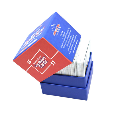 Laminado de la superficie y diseño personalizado para tarjetas de aprendizaje coreanas personalizadas