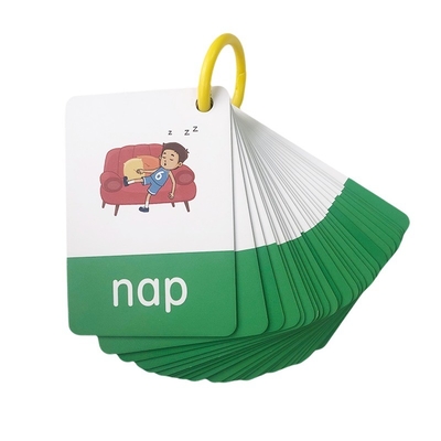 Resistente al agua Niños de aprendizaje Tarjetas de Cognición Tarjetas Flash Material ecológico