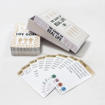 Diseño personalizado Tarjetas positivas diarias para adultos Personalizado juego de afirmación de la vida real