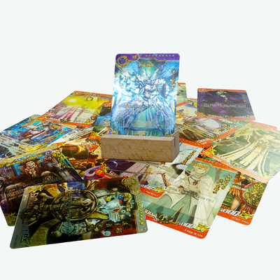 Impresión de personajes de dibujos animados clásicos con láser Pokémon de cartas de juego Diseño personalizado