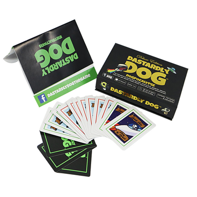 Papel impreso a medida 90g / cubierta de dormitorio de mando de cartas de juego para la fabricación de pareja de diversión