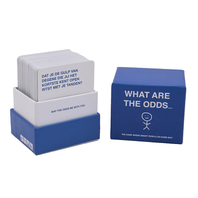 Acceptable diseño personalizado de juegos de cartas para bebidas para adultos con colores CMYK / Pantone