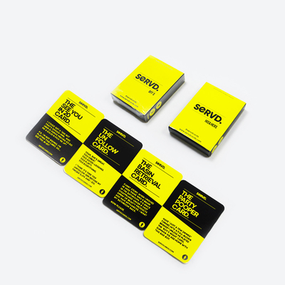 Personalizado de papel normal de juego de cartas de beber con caja para el servicio de impresión y pareja