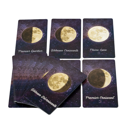 Diseño original personalizado de Tarot de Estrellas de Tarot de Divinación de la Dama Tarot del Oráculo