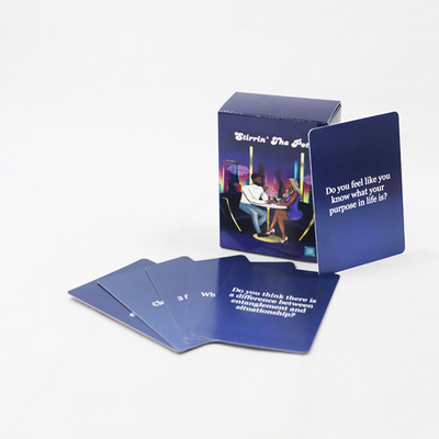 Logotipo personalizado Juegos de cartas de papel para hombres y mujeres Fiesta Bebida Juego Impresión de juegos