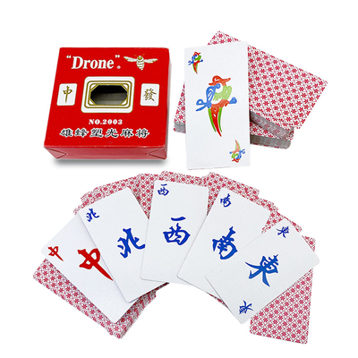 Conjunto de cajas dobles de diseño personalizado juego de Mahjong juegos de cartas diversión para la fiesta de vacaciones en familia