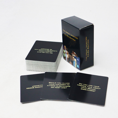 90g/Deck Personalizado Gran juego de cartas de debate para hombres y mujeres Logotipo personalizado aceptado Interesante