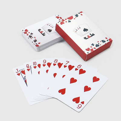 100% de material PVC, cartas de juego lavables con diseños personalizados e impresión de colores PMS