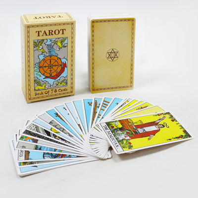 Conjunto de tarjetas de tarot personalizado con guía de libro de acabado de superficie normal personalizado