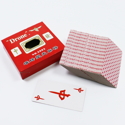 Tarjeta de afirmación CMYK / Pantone Colores Impresión Para Mahjong juego de juego de bebida Conjunto de azulejos en blanco Diseño personalizado