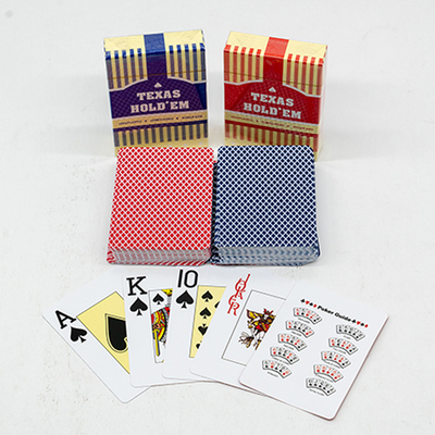 Cartas de juego de casino de plástico PVC de 0,3 mm con impresión personalizada