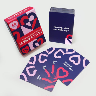 Brodería 3D Divertida Mezclarlo Cartas de Noche de Cita Juego Pareja Hombres y Mujeres Generador Juego Cartas de Papel Personalizadas Impresas Interesantes Cartas de Juego para Adultos