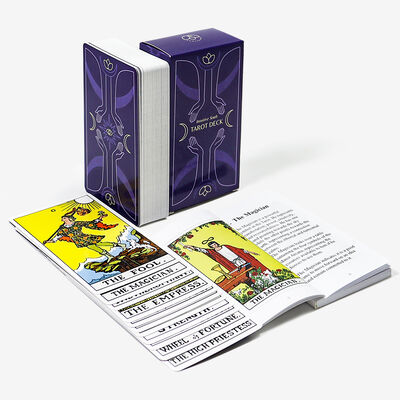 Tarjetas de Tarot de madera de tamaño personalizado con impresión a color CMYK para entretenimiento personalizado