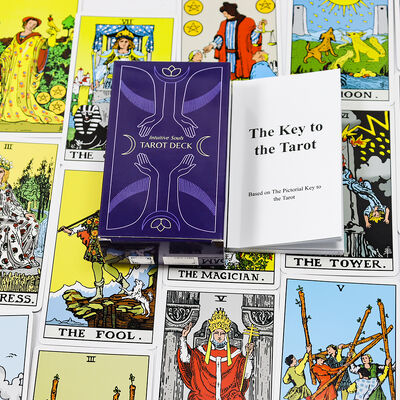 Tarjetas de Tarot Imprimibles Ecológicas y Duraderas de Tamaño Personalizado al por Mayor para Principiantes y Profesionales