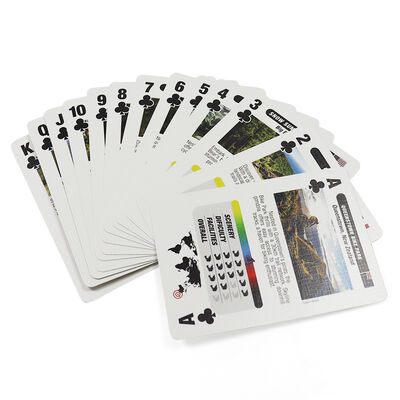 Tarjetas de juego OEM personalizadas con plástico resistente al agua duradero e impresión de logotipo personalizado