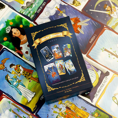 Tarjetas de Tarot de tamaño personalizado e ecológicas con impresión offset de 4 colores CMYK
