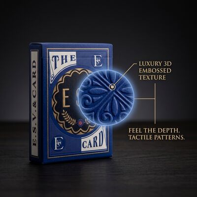Texturas en relieve en 3D, cartas de juego de póquer de lujo con experiencia táctil premium para coleccionistas