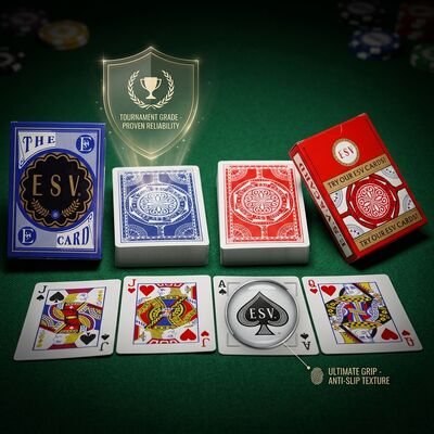 Cartas de juego de plástico de grado 100 para eventos de campeonato de póquer profesional