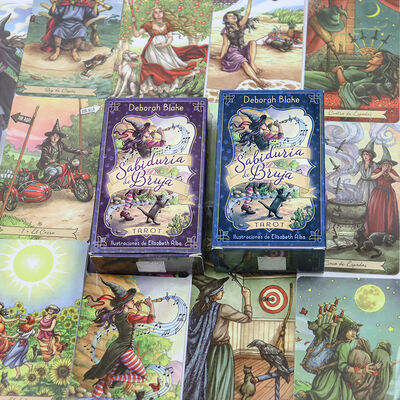 Fabricantes de cartas de tarot españolas de papel personalizadas, diseño de impresión personalizado, cartas de tarot con significados