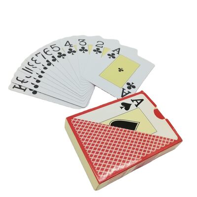 Fabricación de mazos de póquer de tamaño 100% de plástico Jumbo Index Producción de cartas de juego de PVC impermeables Suministro de casino