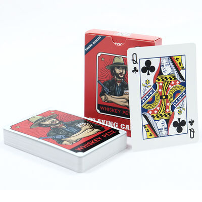 Diseño personalizado Impresión de fábrica Impresión de juegos de cartas Fabricación Impresión de naipes lavables