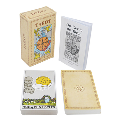 Superficie impresa de encargo del barniz de Mini Tarot Cards With Guidebook