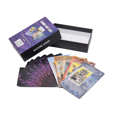 Tarot clásico Unio Mystica Tarot con guía Libro personalizado Impresión de logotipo principiante Anulación de papel Tarot